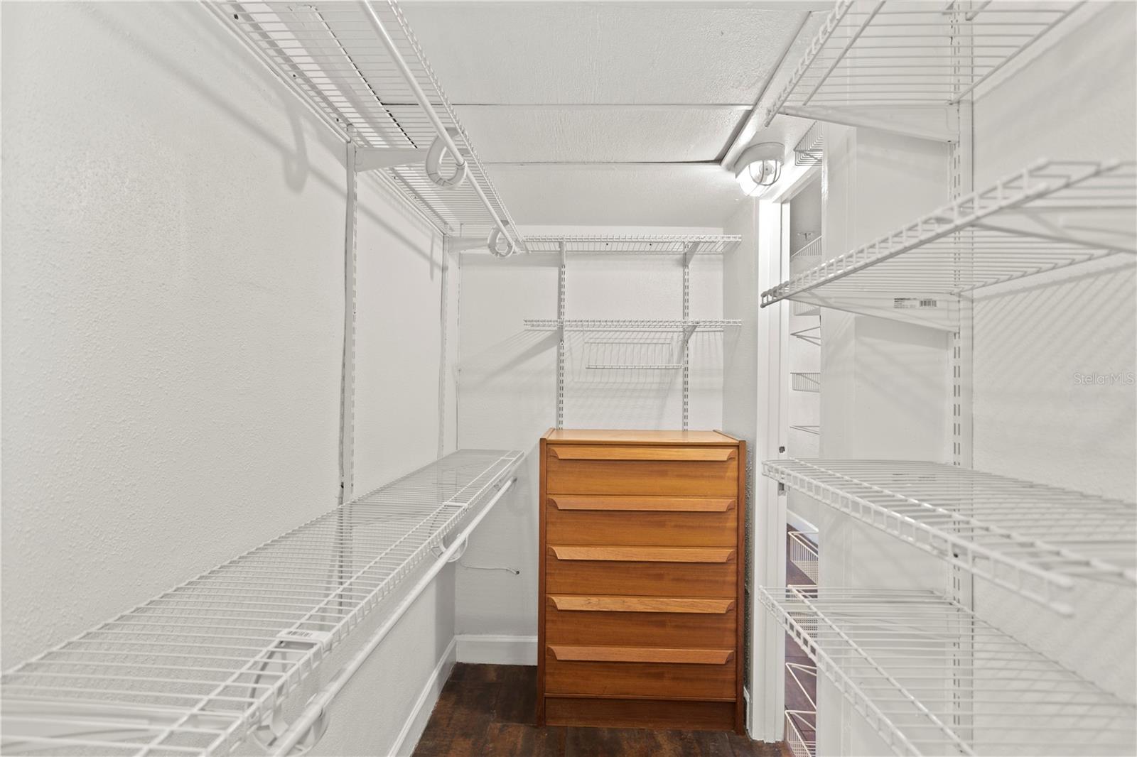 Primary walk in closet