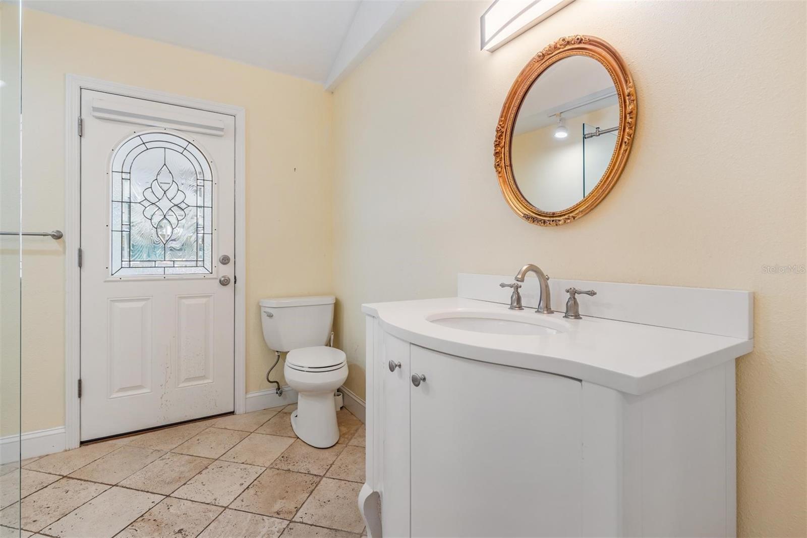 Guest and pool bathroom