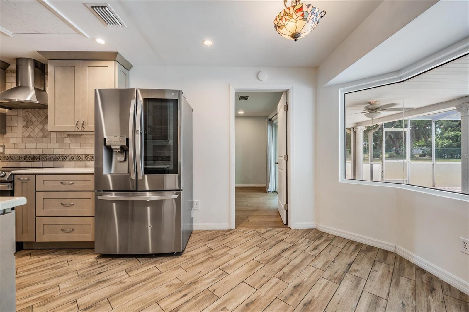 Eat in area in the kitchen