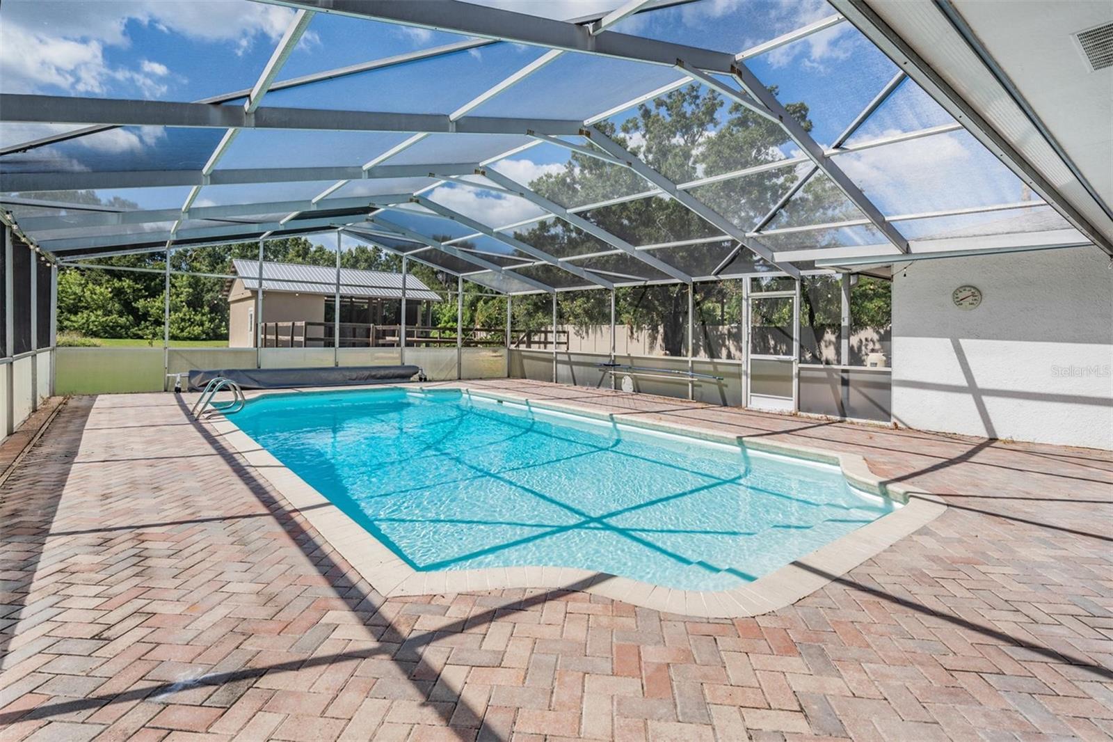 Screened in pool