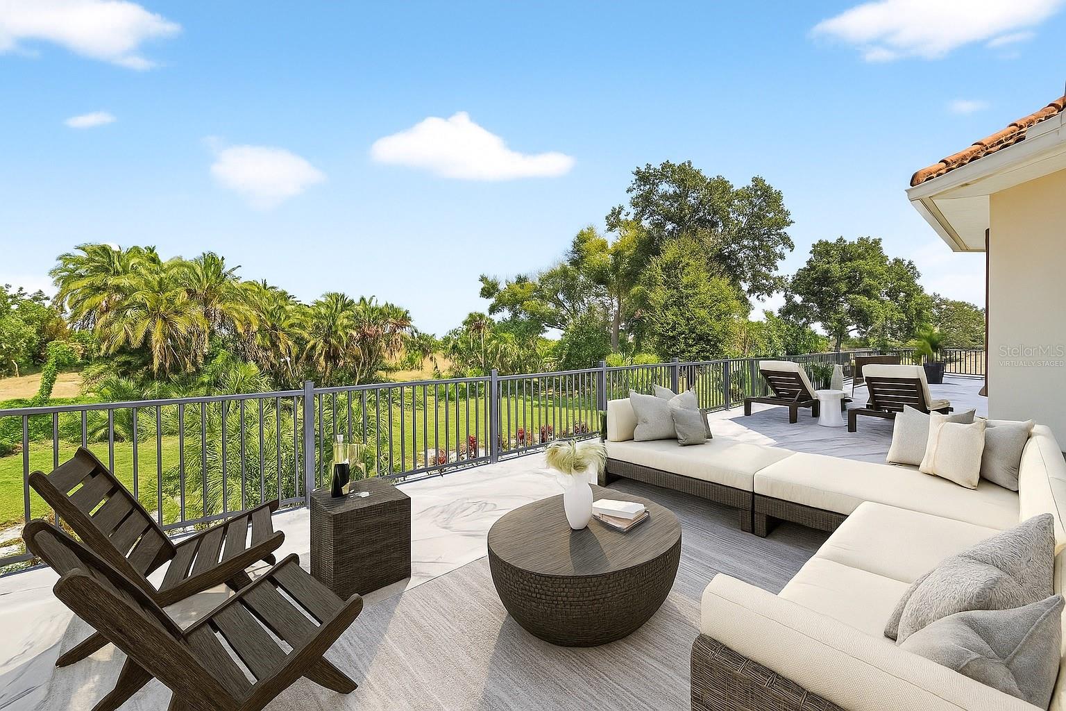 Upstairs Balcony Virtually Staged