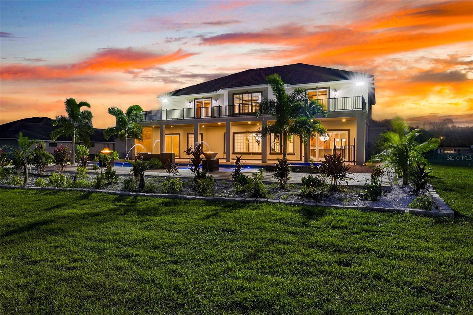 Rear view of home