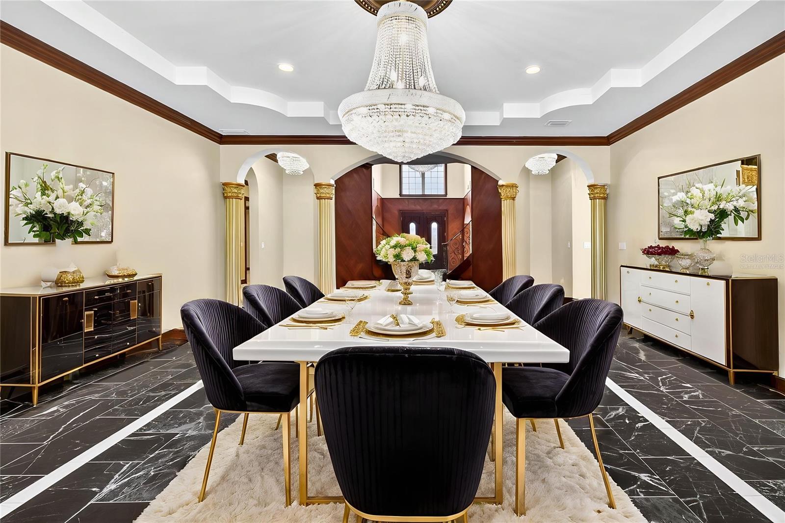 Formal Dining Room  Virtually Staged