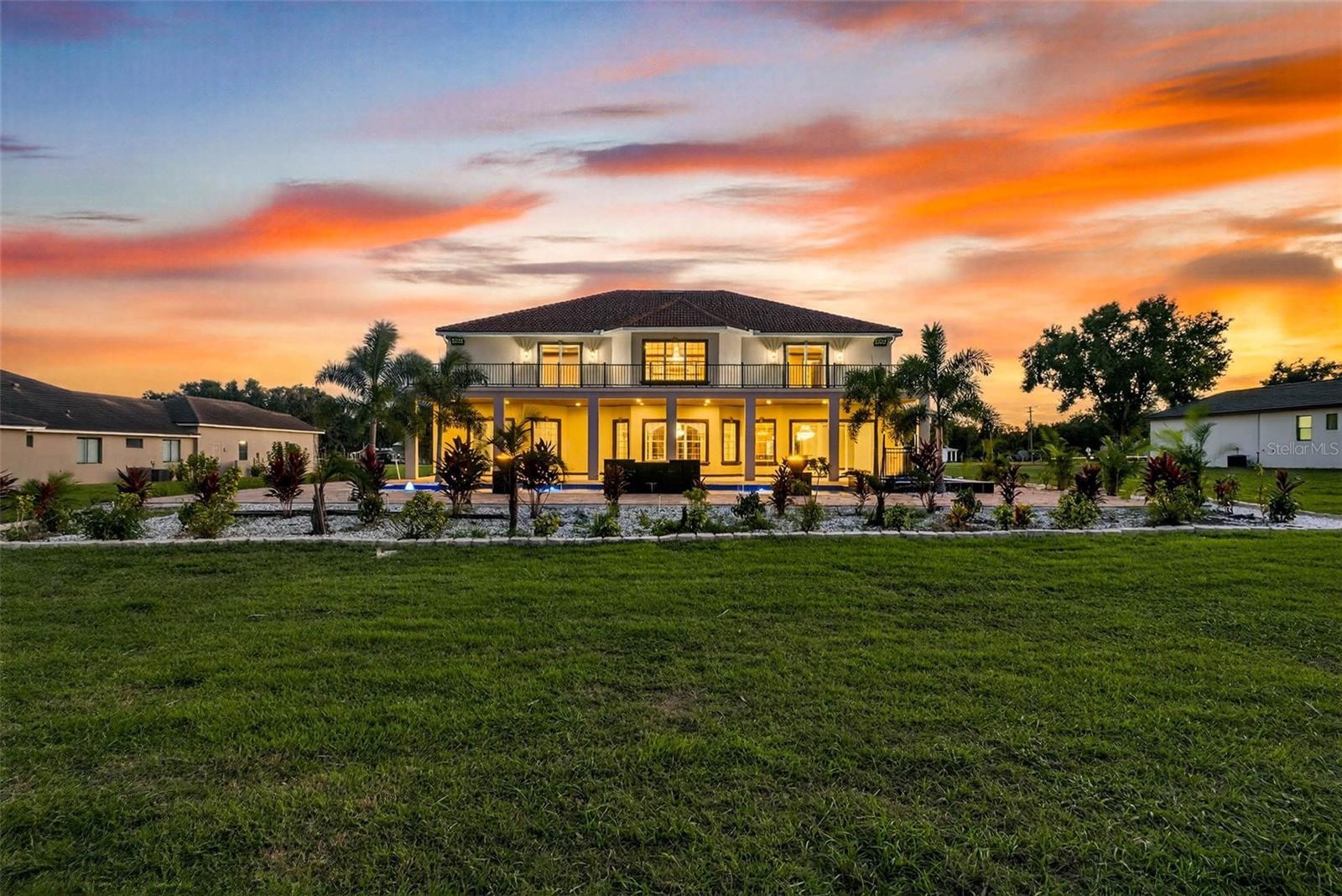 Rear view of home