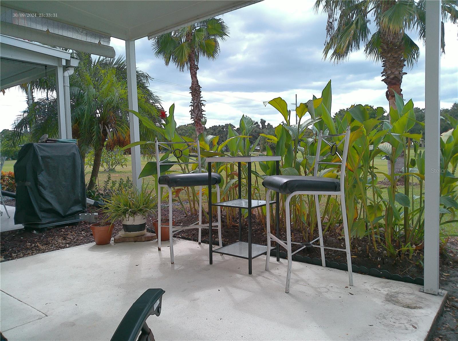 Covered Patio in the back.
