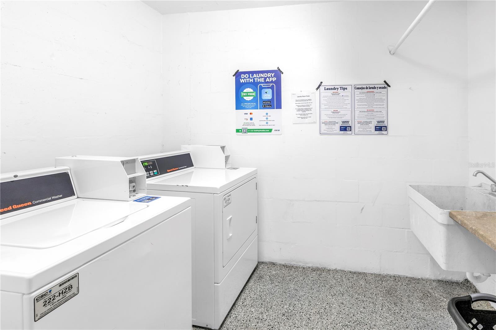 Laundry facility on same floor