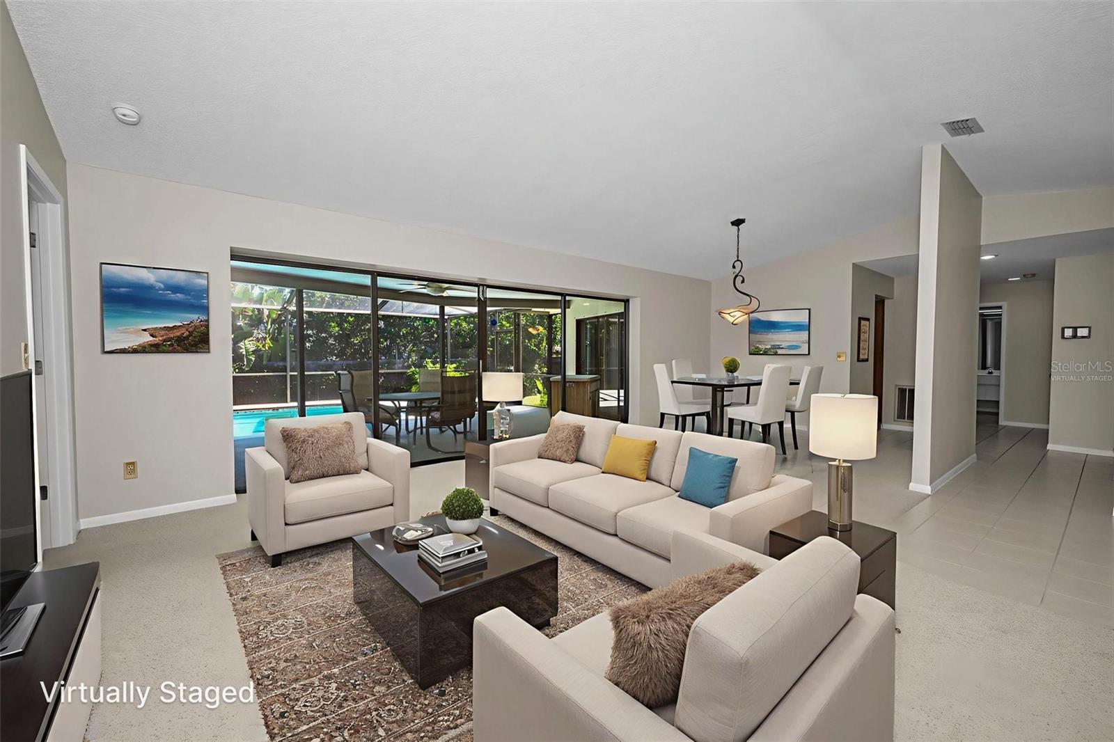 Living Room - virtually staged
