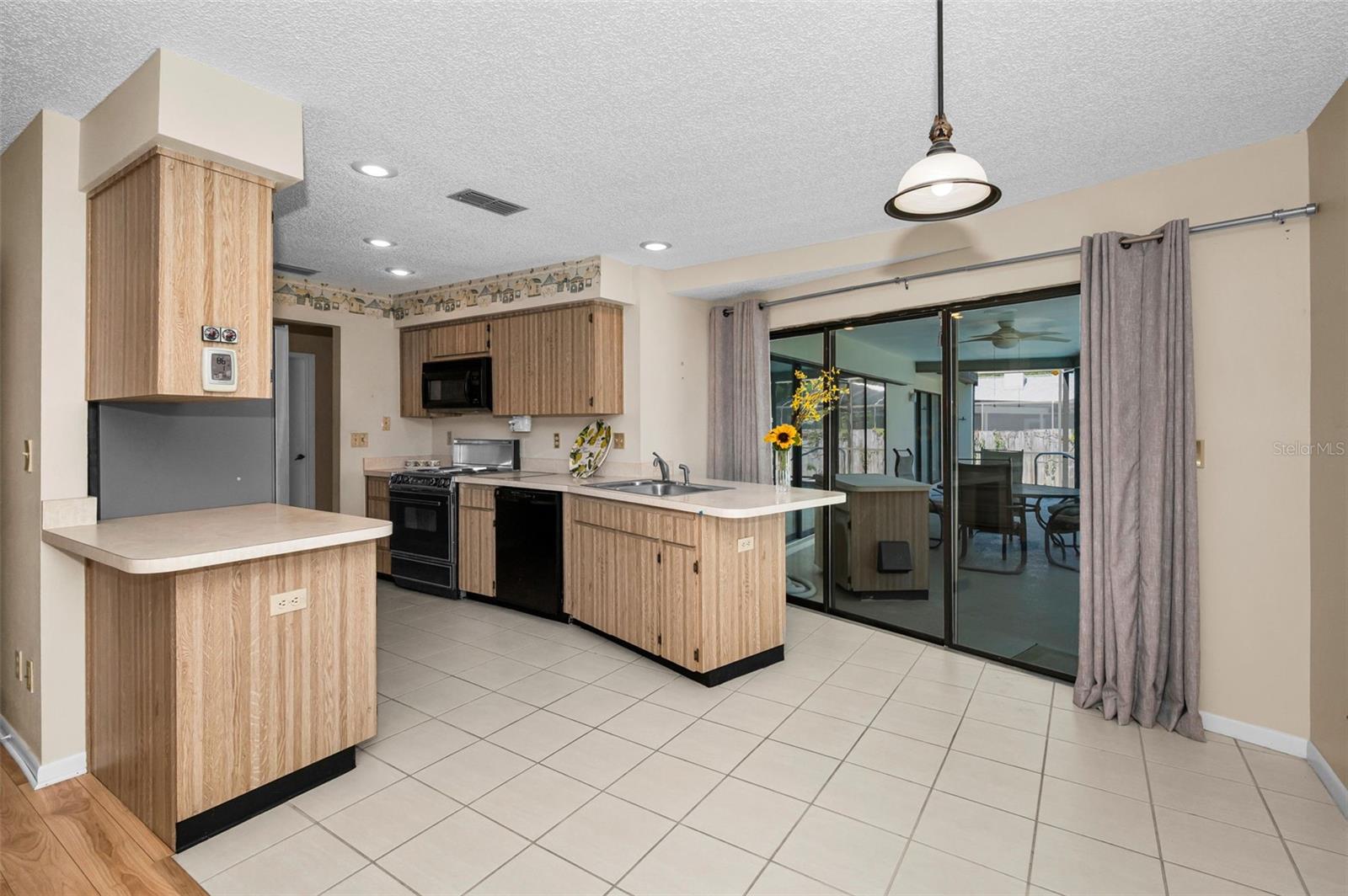 Kitchen with dining space