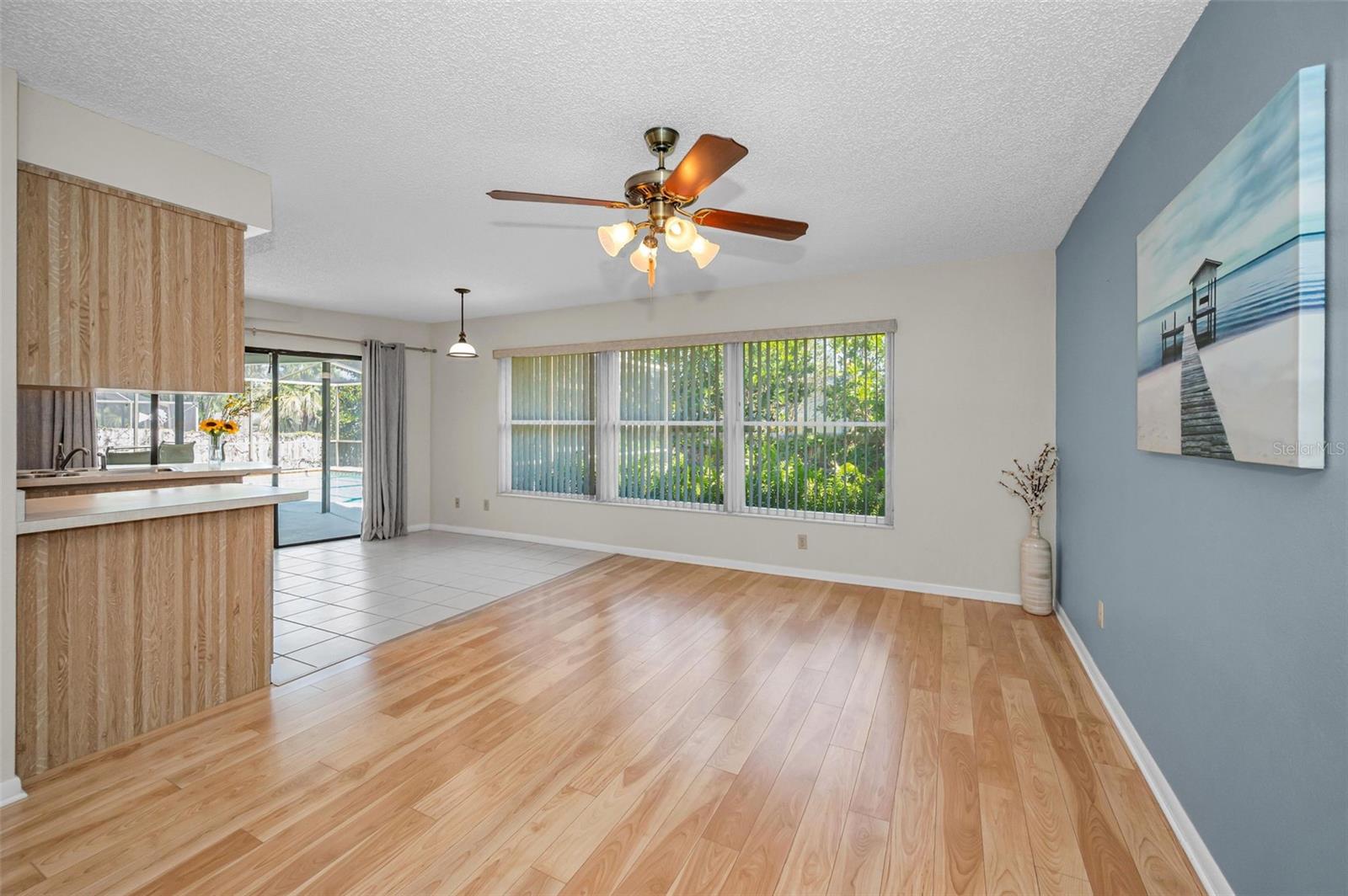 Family Room adjacent to kitchen