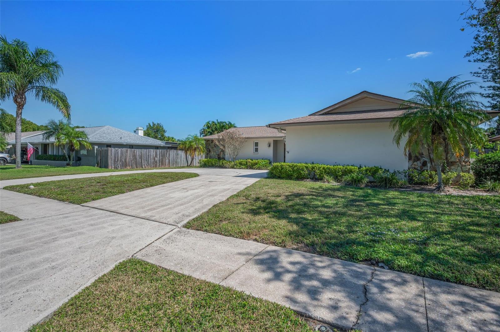 Circular Driveway and Community Sidewalks