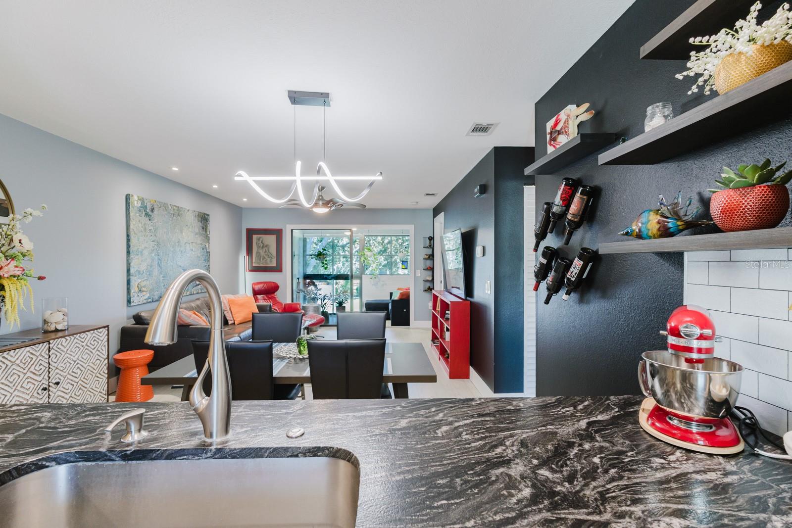 Leathered Granite counters