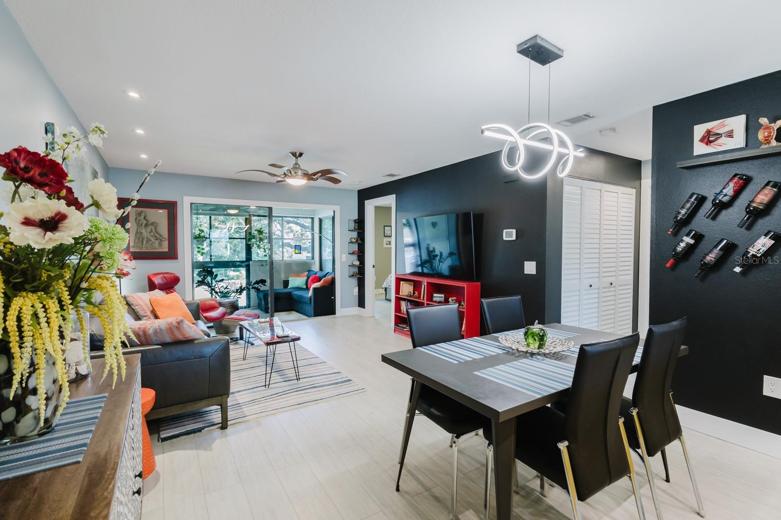 dining/living area