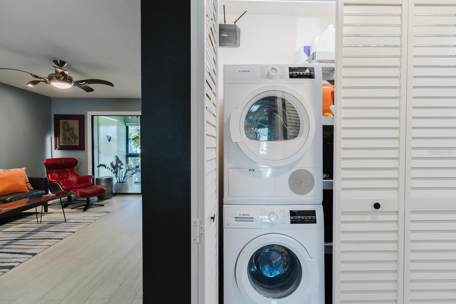 Laundry/storage closet