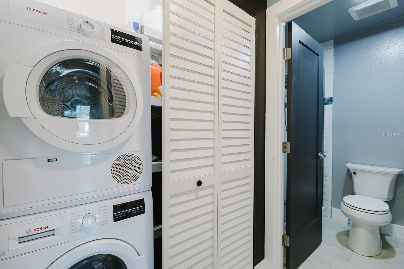 Laundry/storage closet