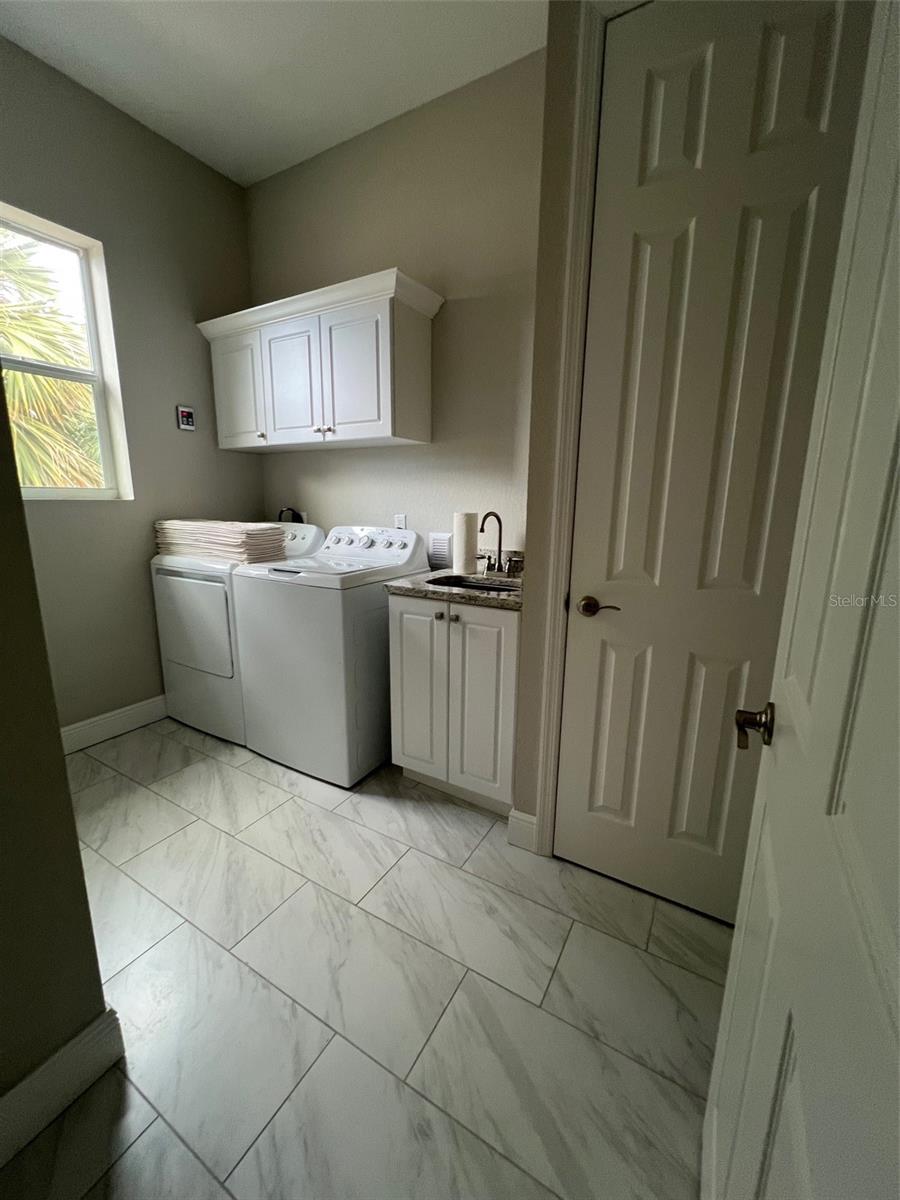 Upstairs laundry room