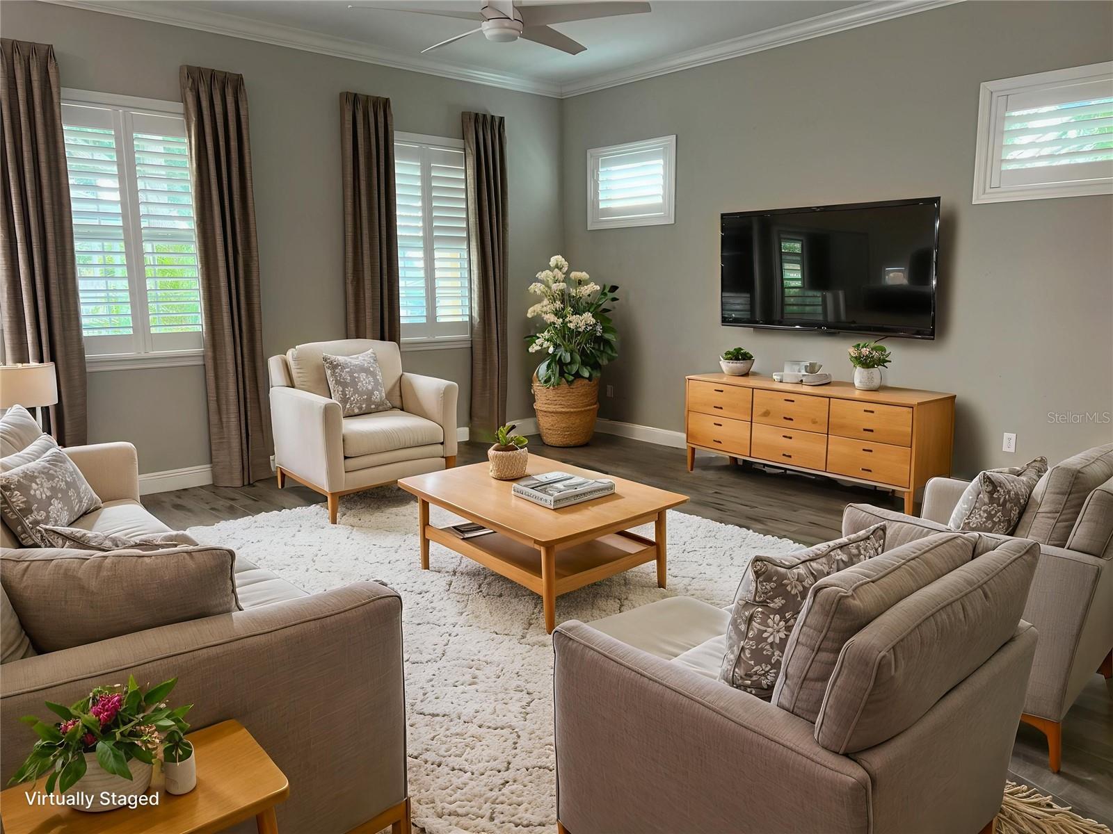 Living Room Virtual Staged