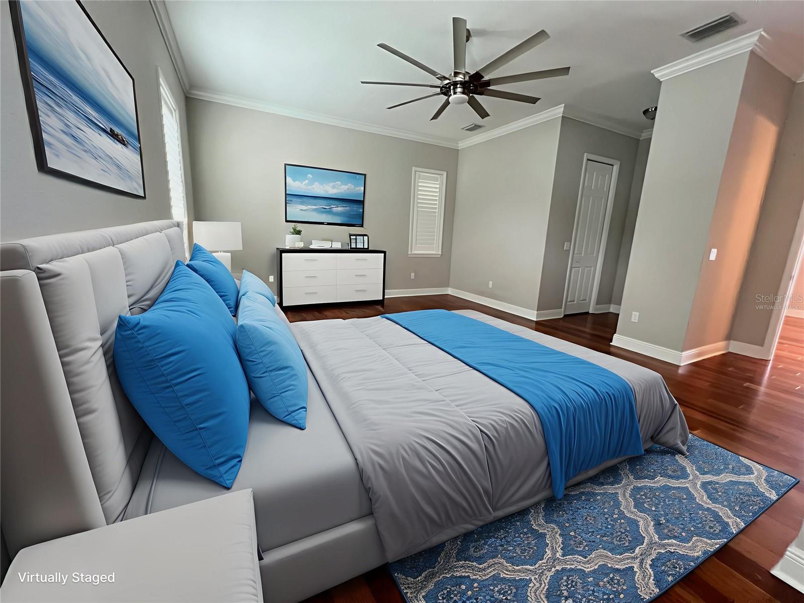 Primary Bedroom, Virtually Staged