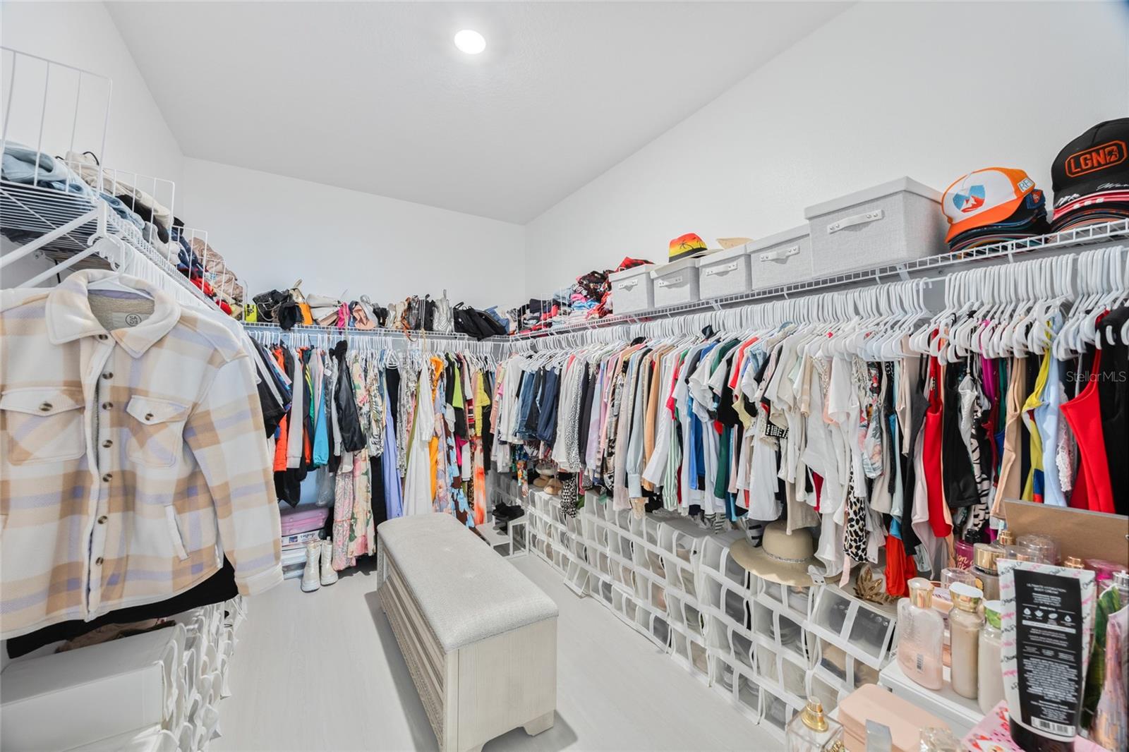 Walk-in closet primary room