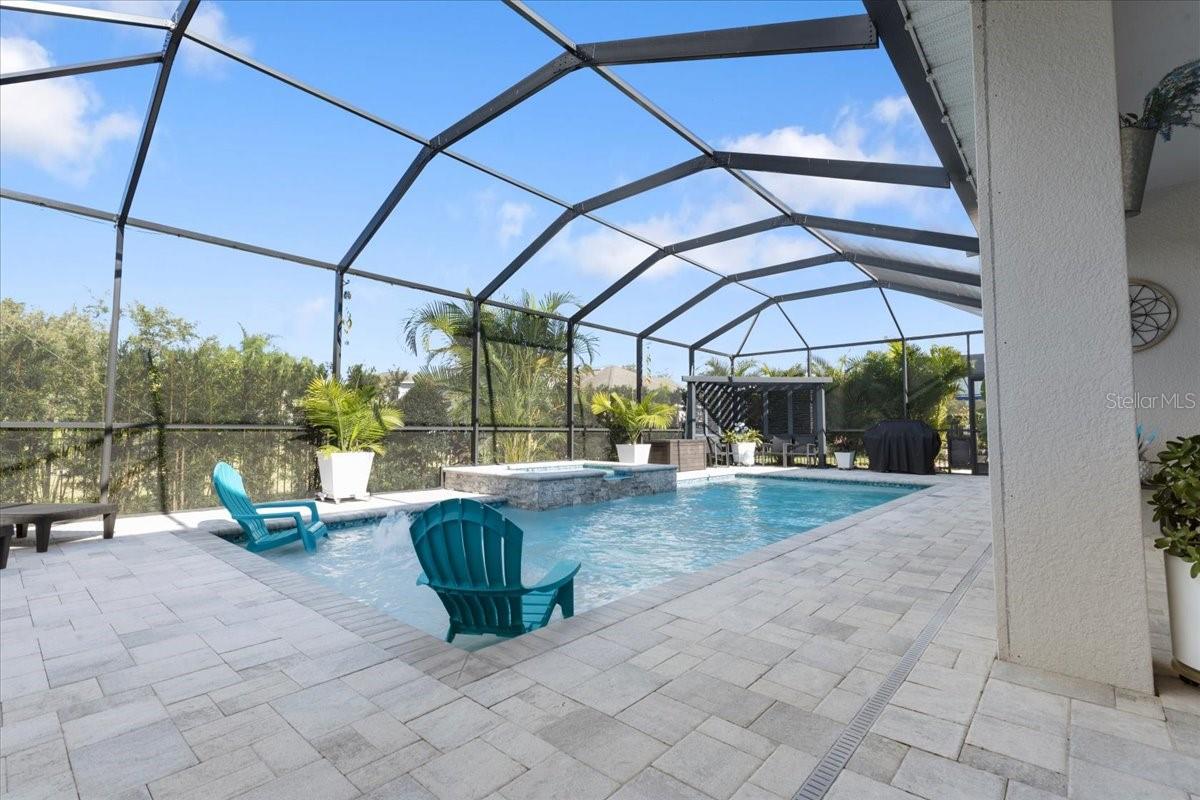 heated salt water pool