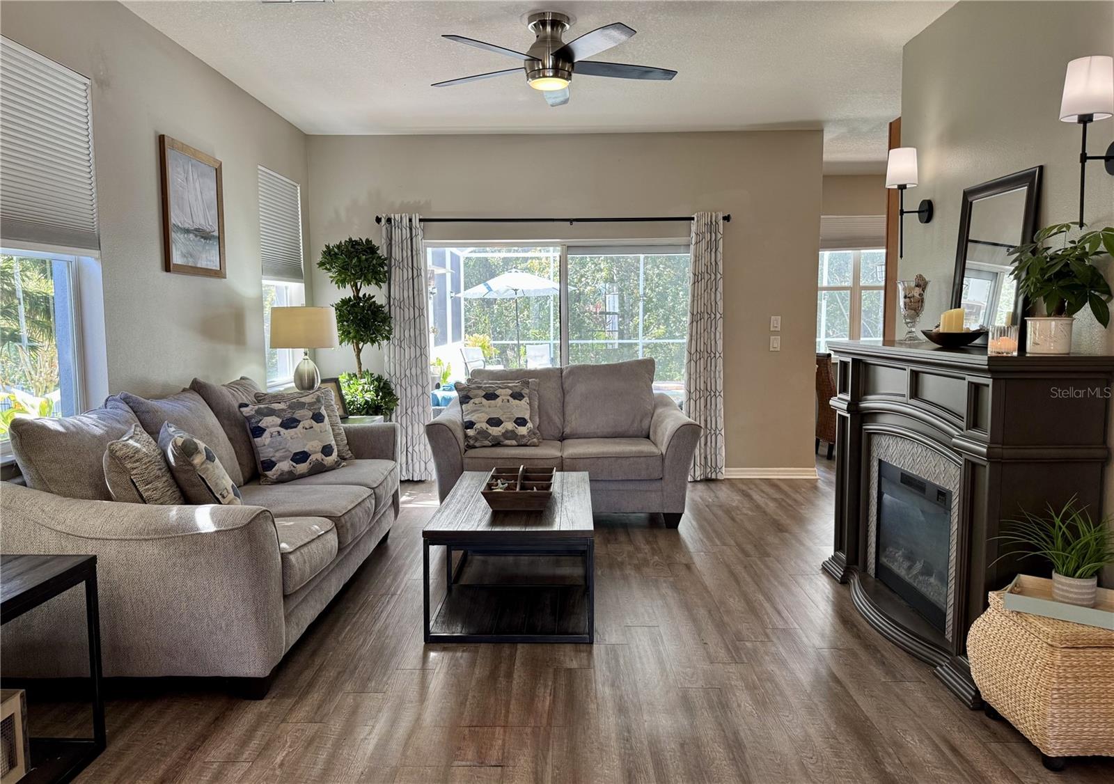 Living Room to back yard