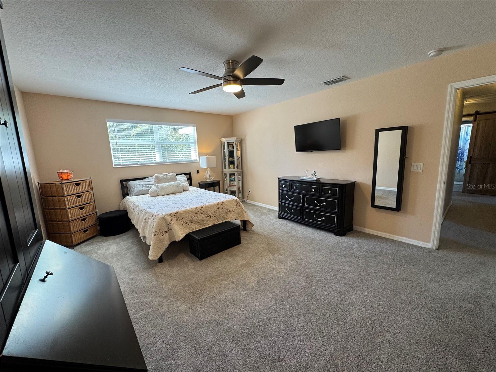 Upper level bonus room currently being used as a bedroom