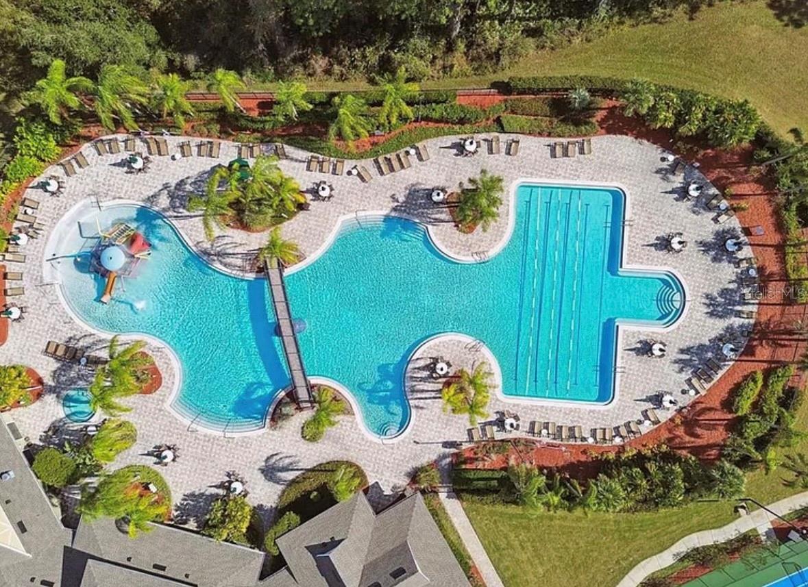 Resort style community pool