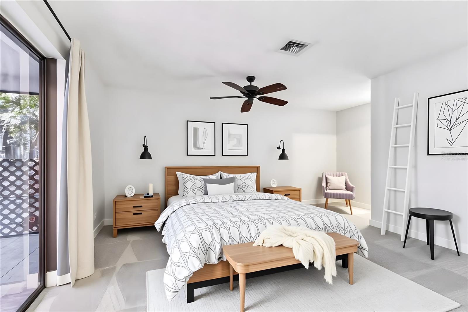 *VIRTUALLY STAGED* BEDROOM 1/PRIMARY WITH EN SUITE BATH AND WALK-IN CLOSET