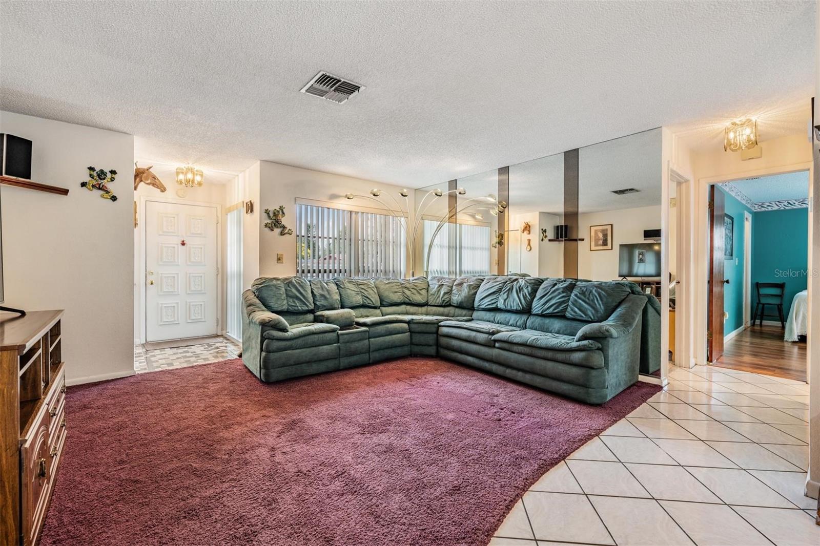 Bright open living room