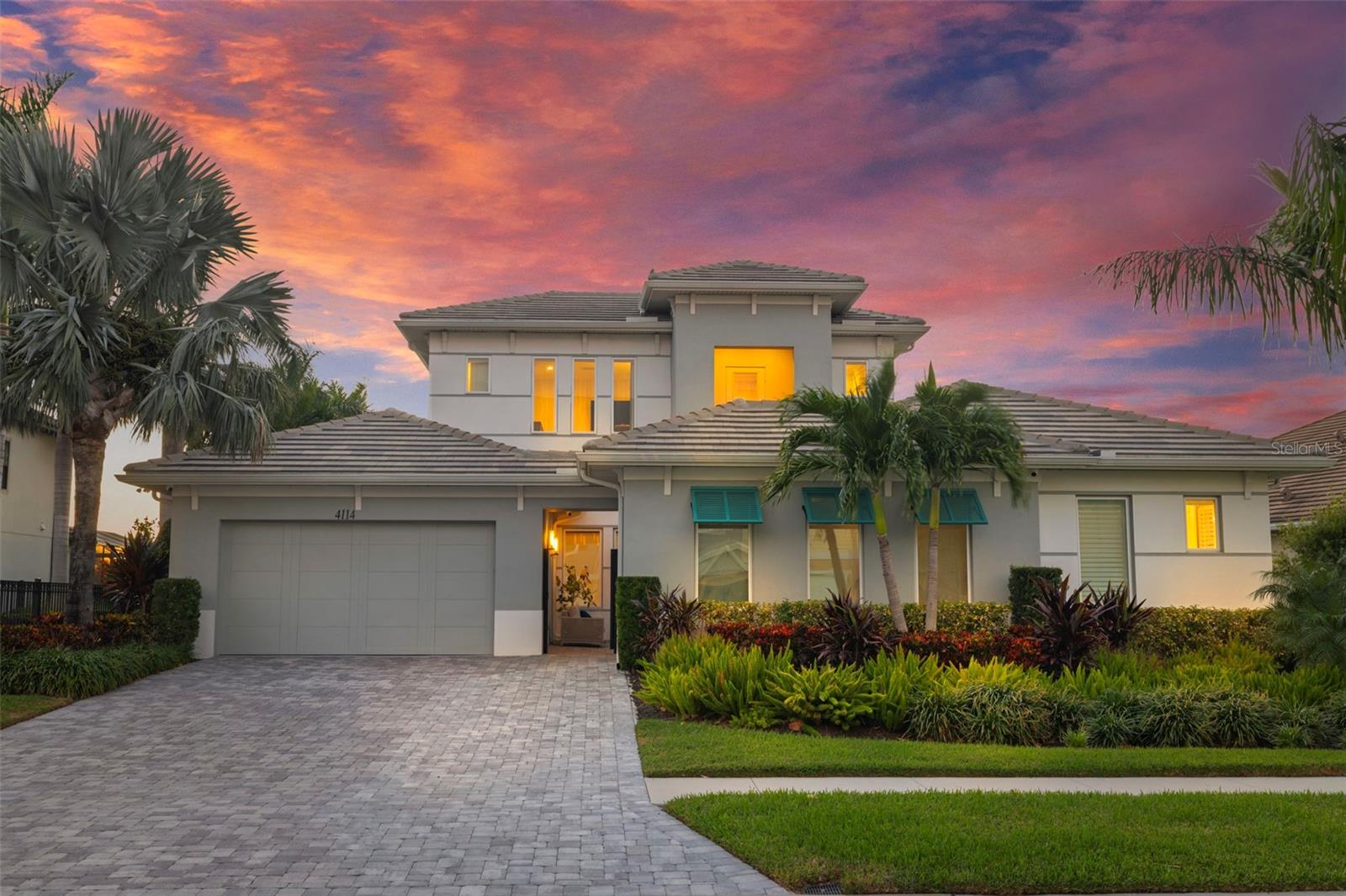 Front of Home at Twilight