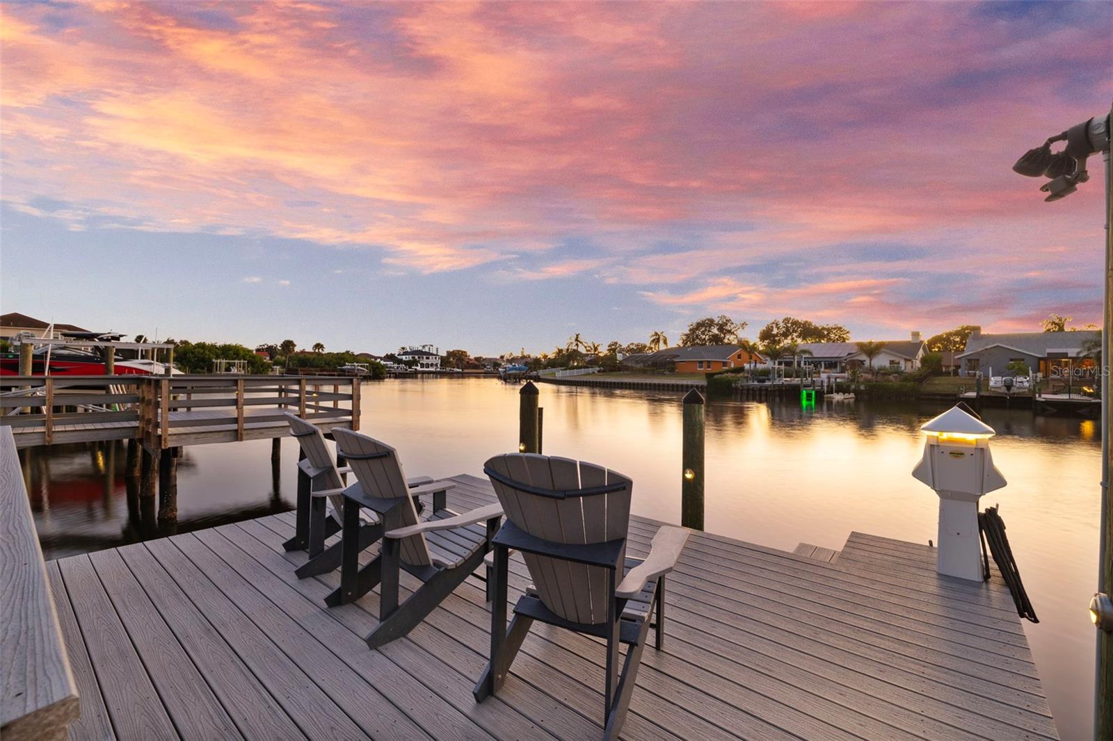 Twilight Dock view