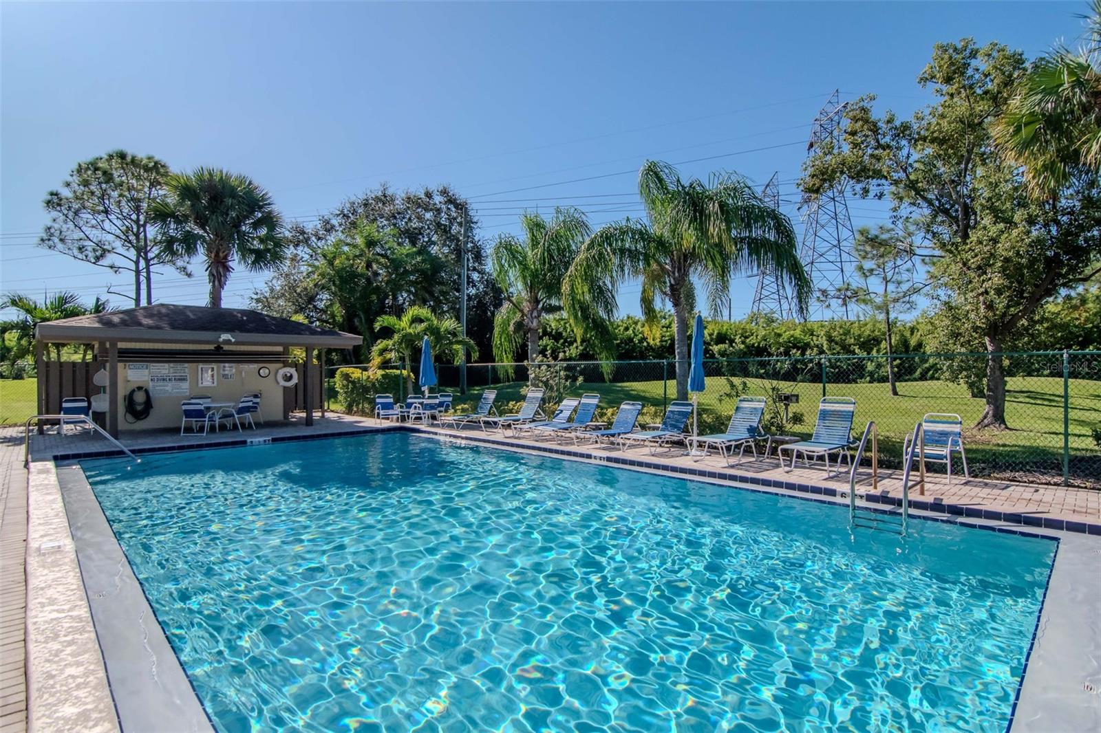 One of the Community pools steps to your unit