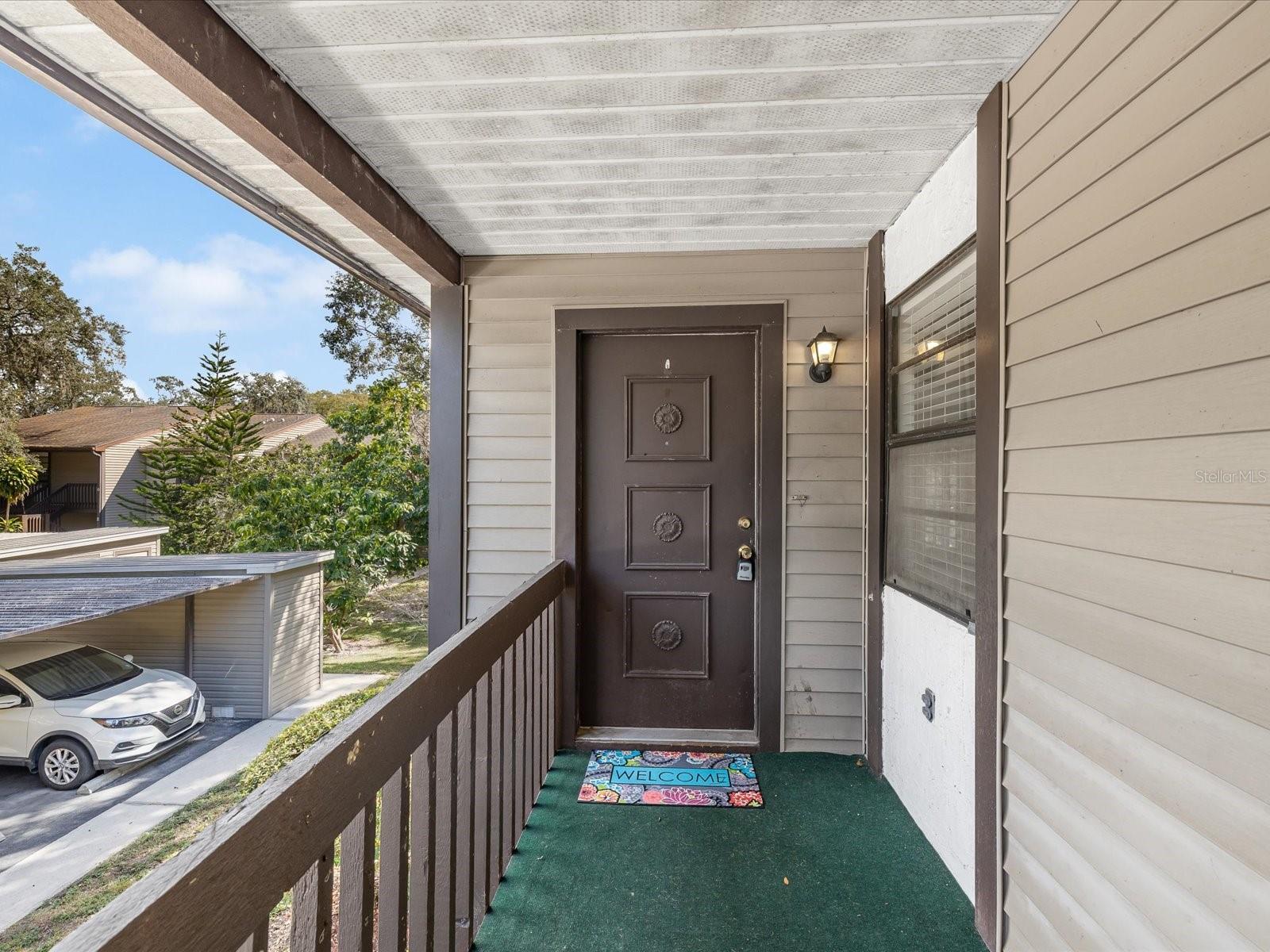 outside balcony entrance