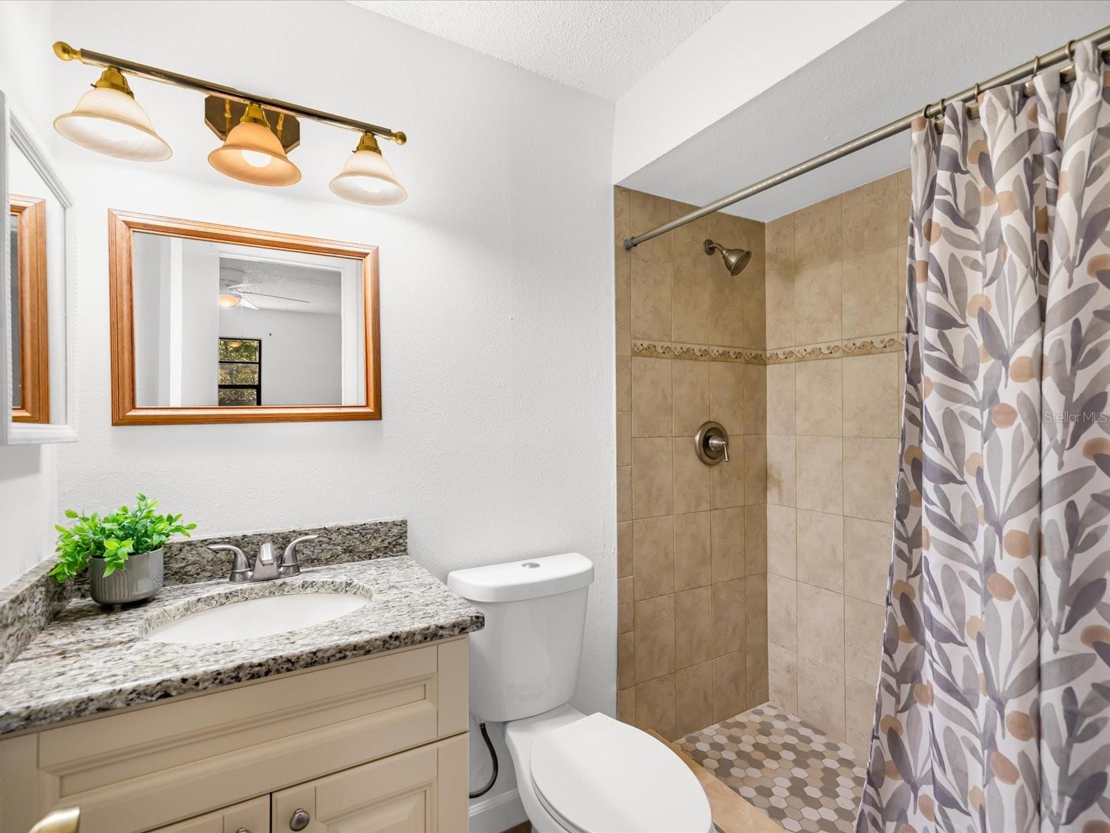 Primary private bath recently updated