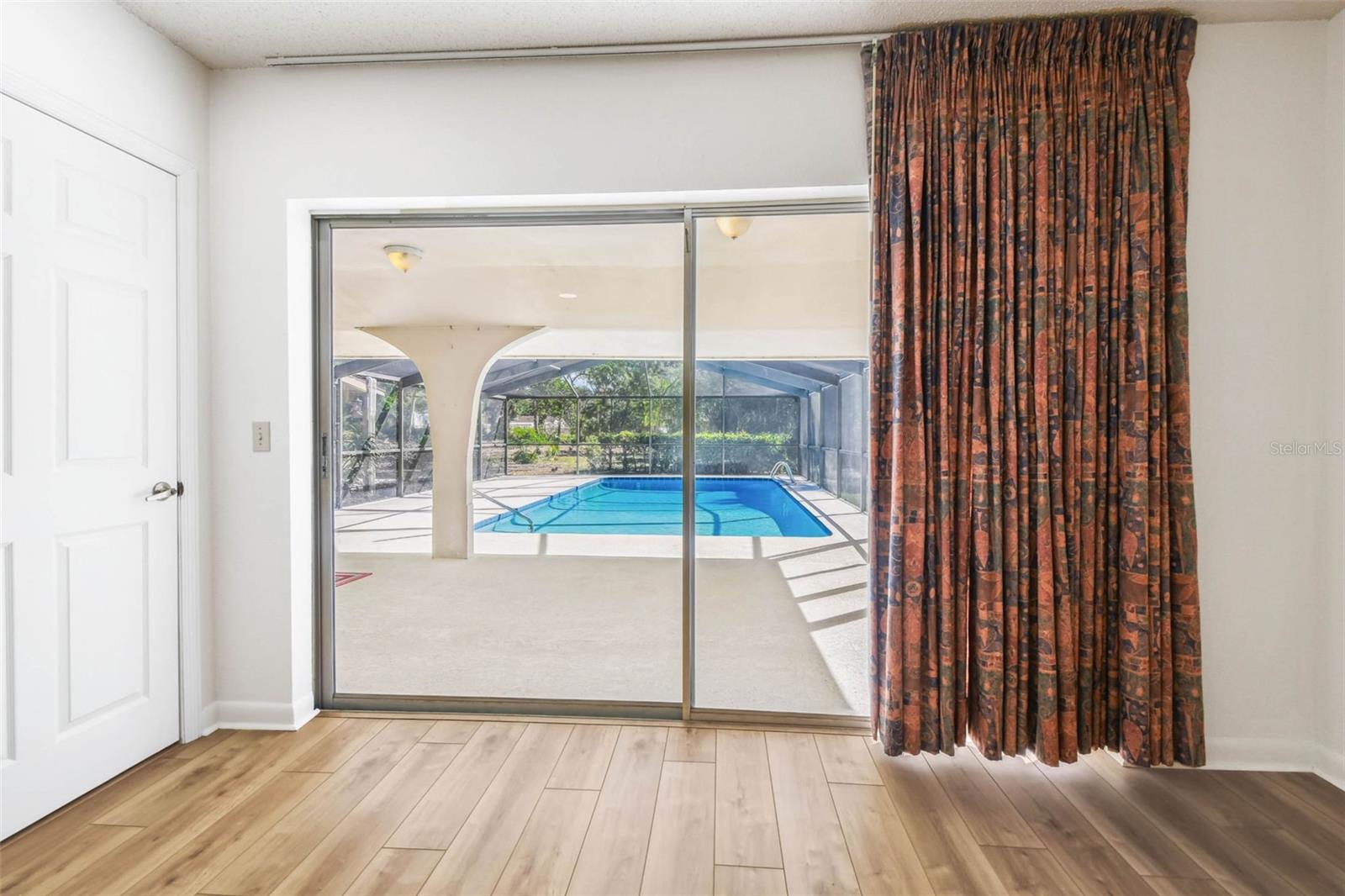 Primary Bedroom Lead out to pool