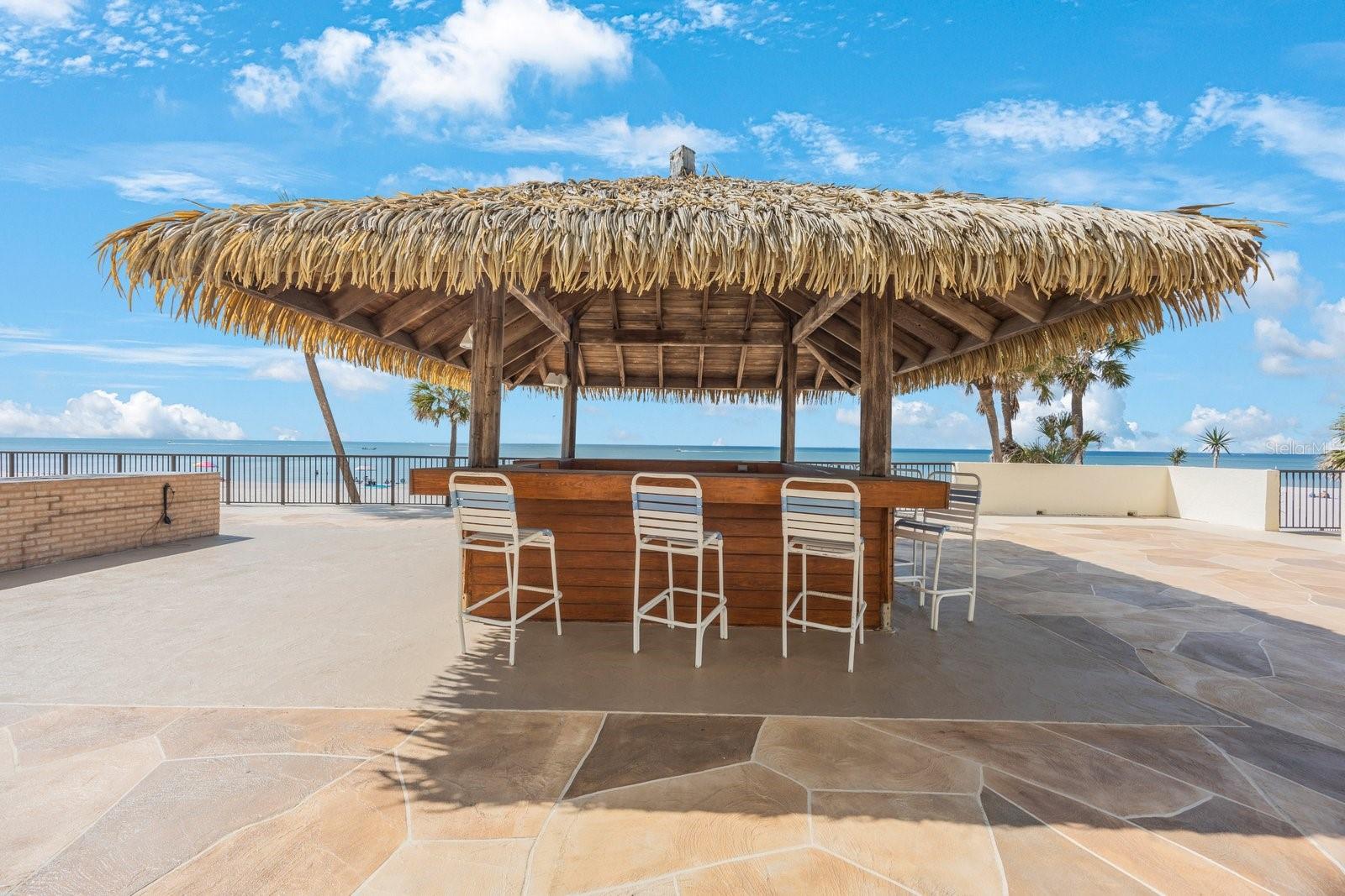 Tiki Hut and Grilling Area to the left