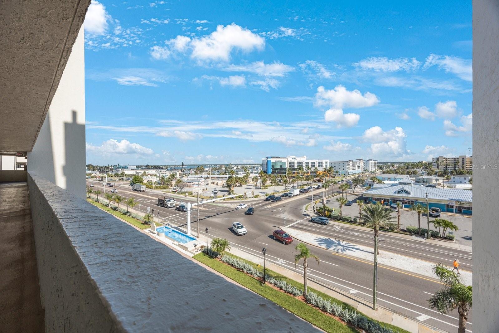 View to East from Condo's Exterior Hallway