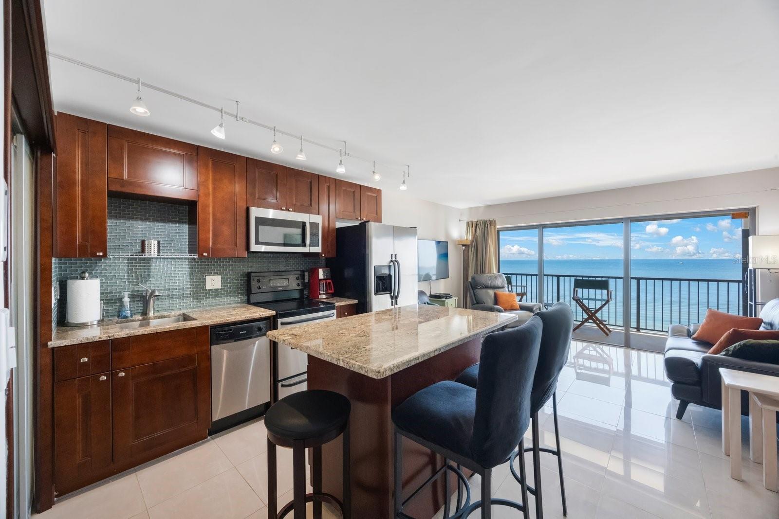 Renovated Kitchen with Granite Countertops