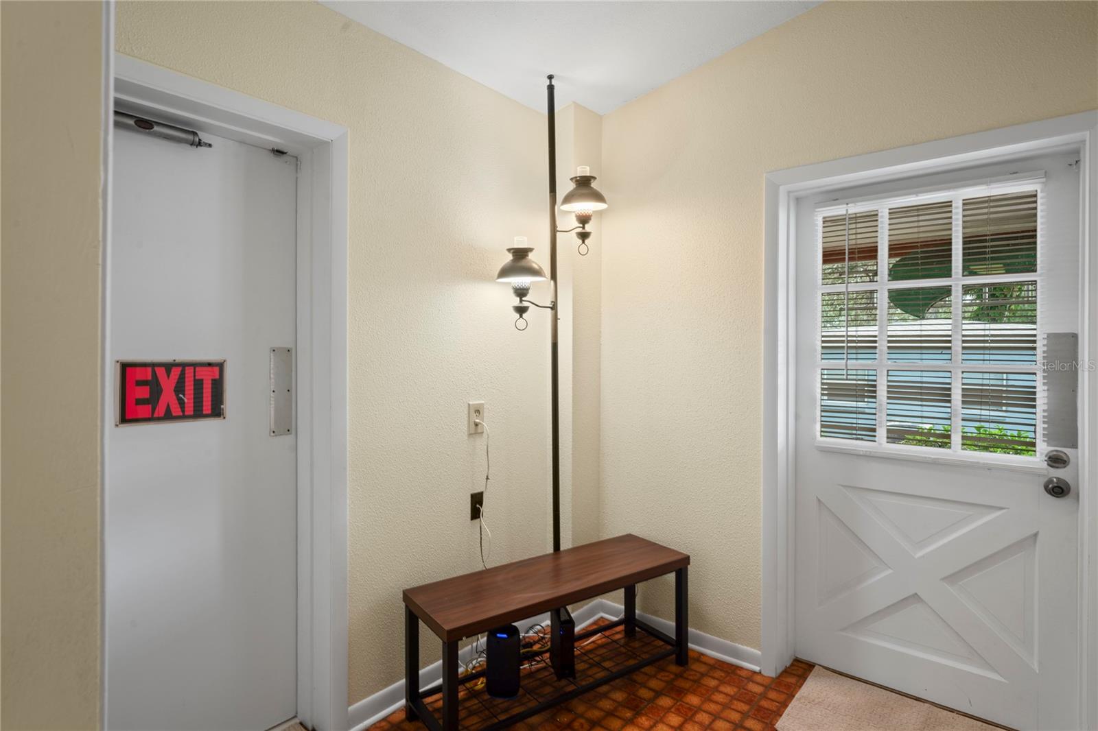 Mud Room 2nd Entrance & Door to Laundry Room & Backyard