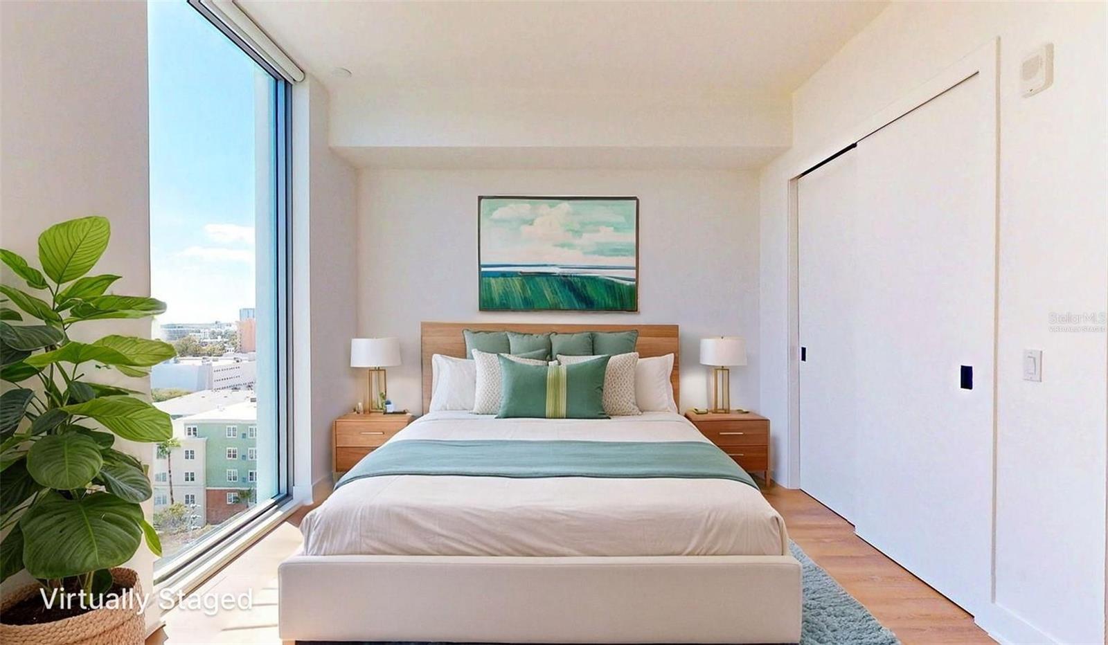 Virtually Staged. Second Bedroom