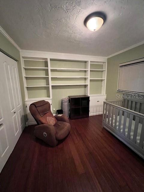 Bedroom 3 with built in dresser/shelves