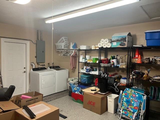 Laundry in Garage
