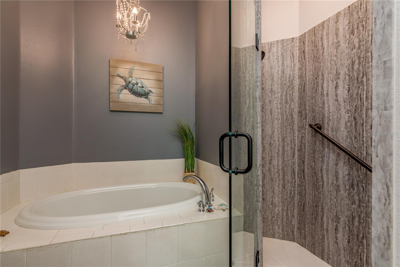 Garden Tub and Step in Shower!
