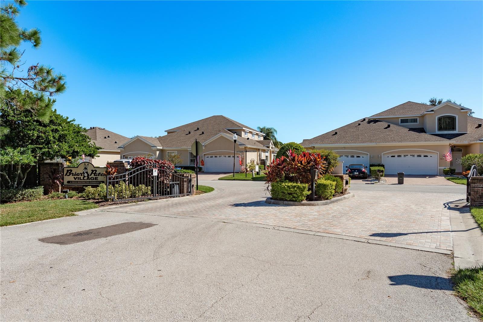 Gated community entrance