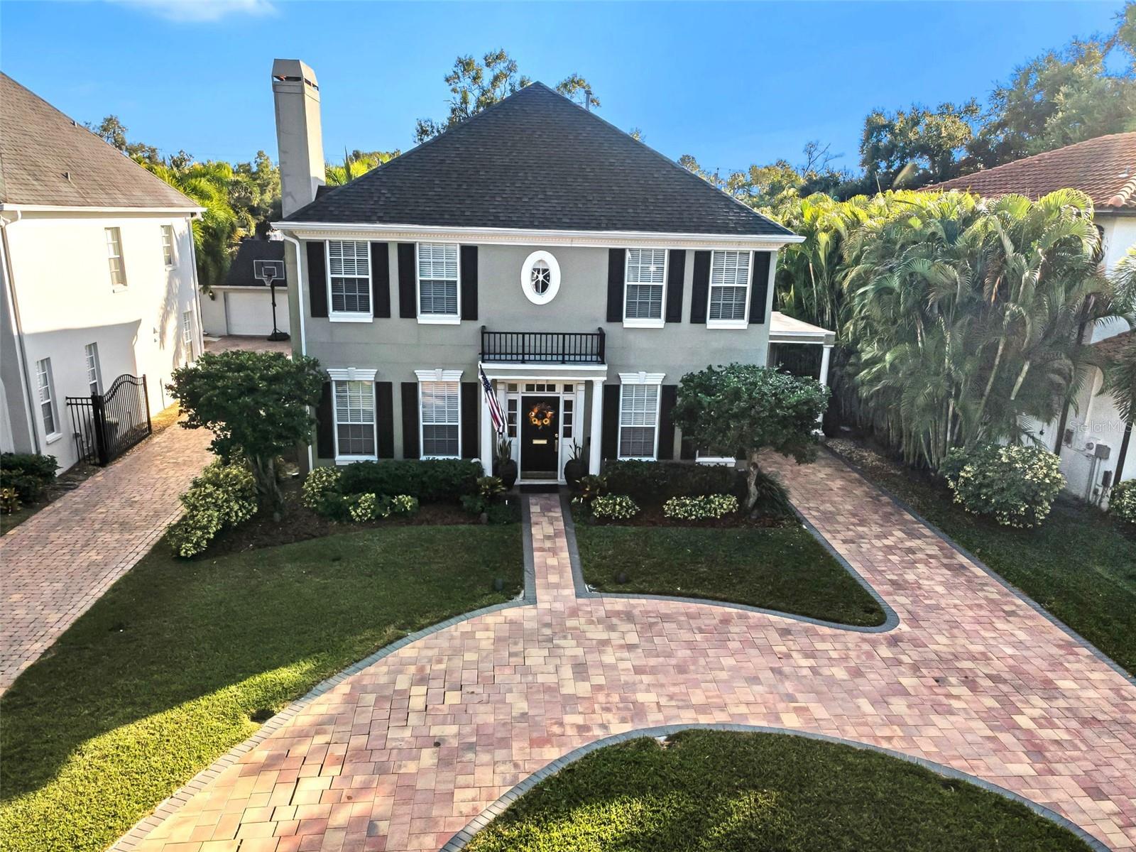 Circular Paved Driveway