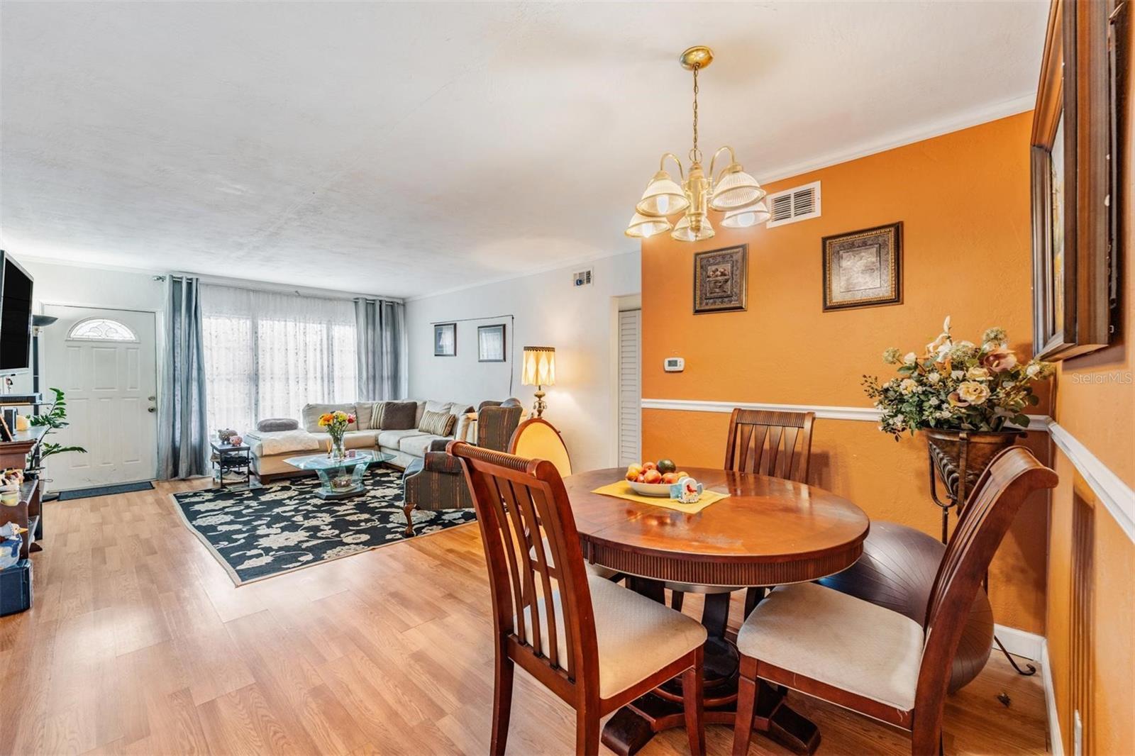 Dining area. Living Room.