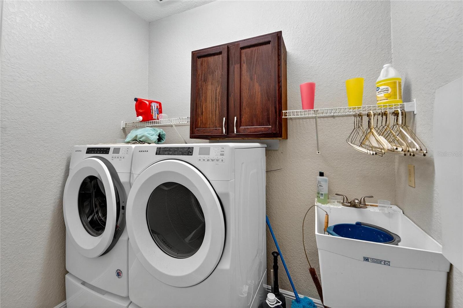 Separate laundry room with utility sink
