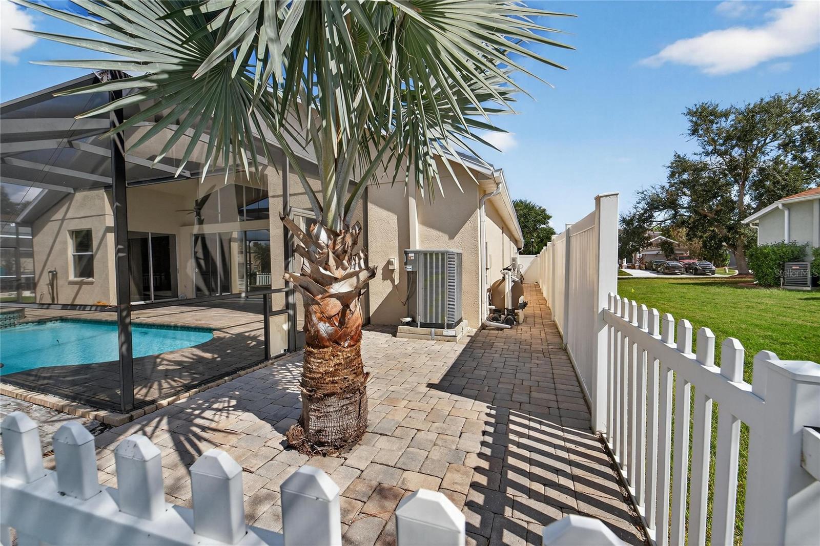 Vinyl Fenced area for pets