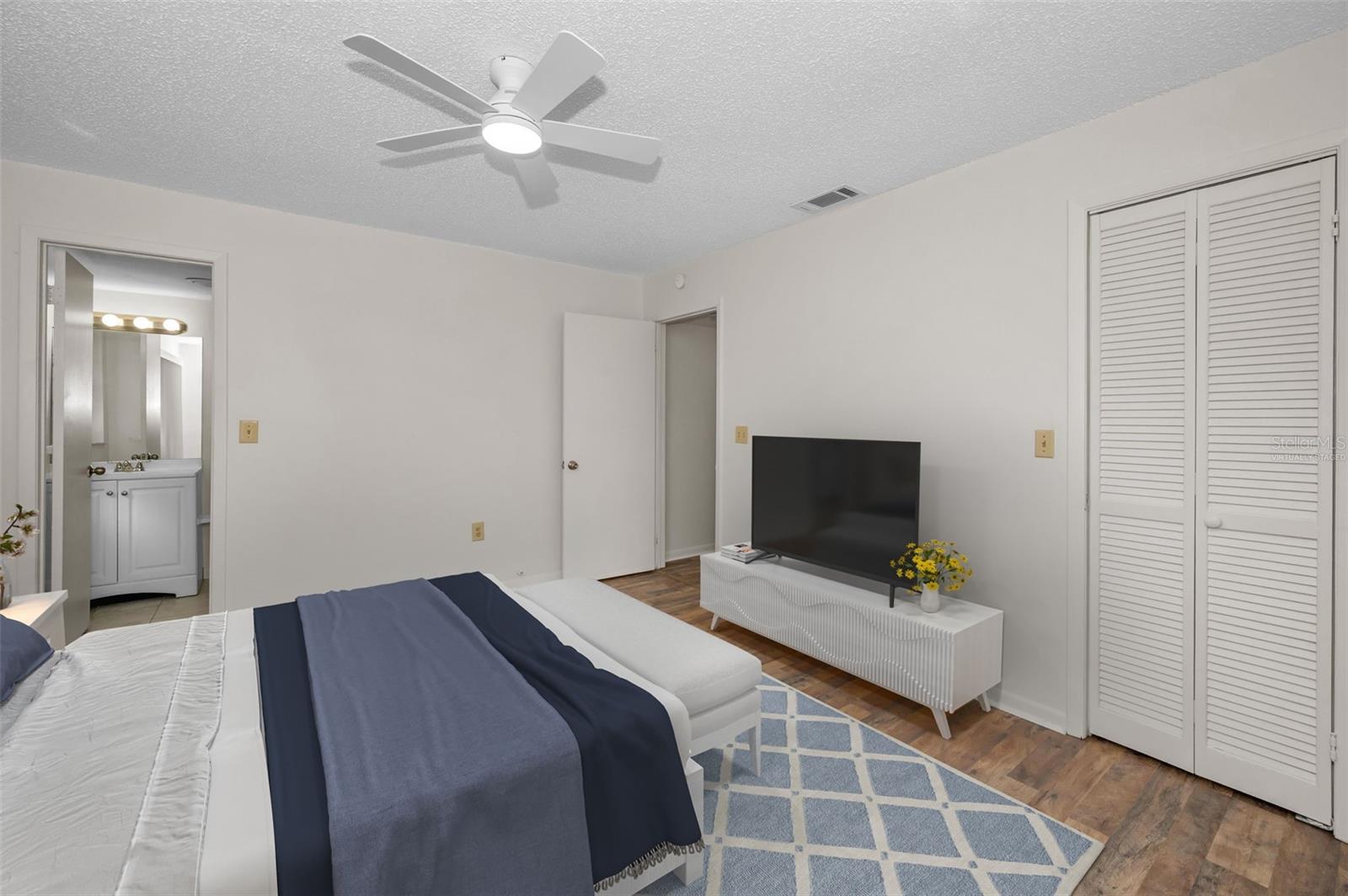 Primary bedroom  virtually staged