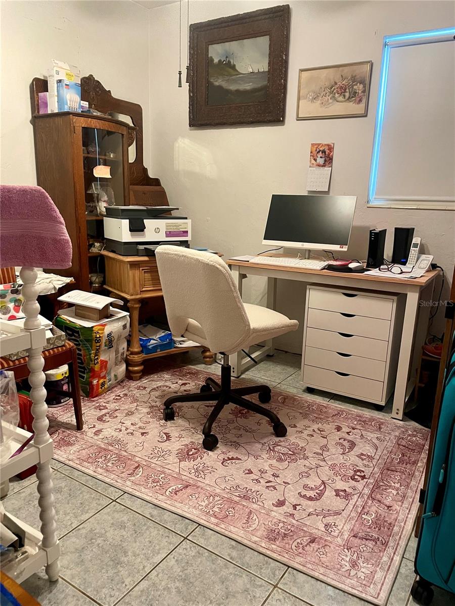 2nd bedroom currently set up as an office.