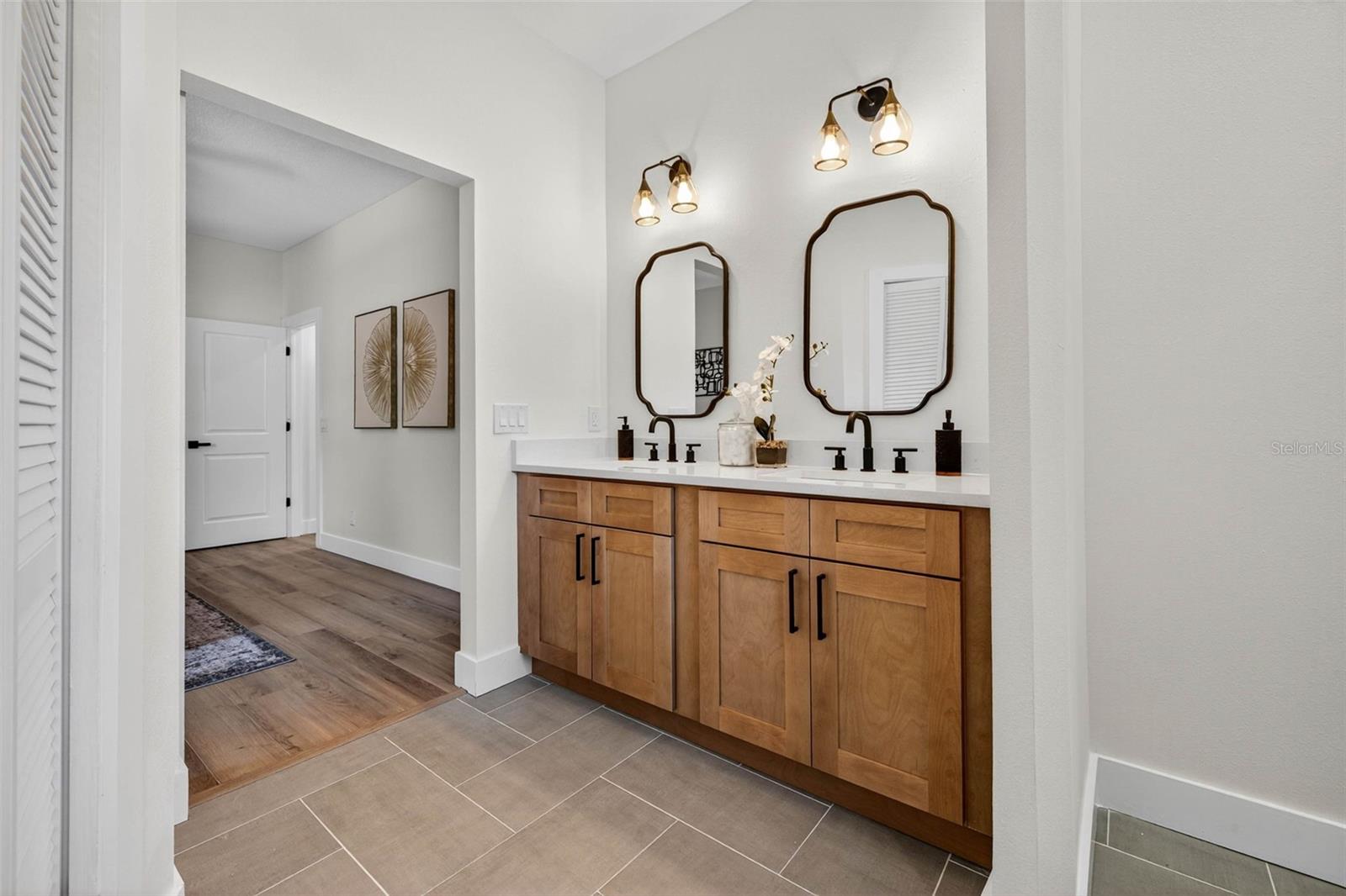 Primary Bath with Dual Sinks